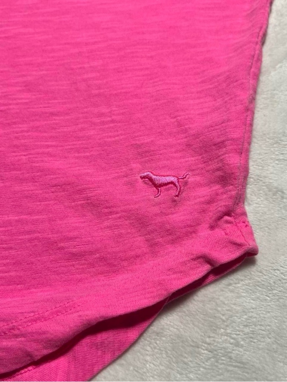 PINK Victoria's Secret Hot Pink Racerback Tank - Picture 2 of 4